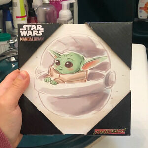 NEW STAR WARS MANDALORIAN BABY YODA WALL ART